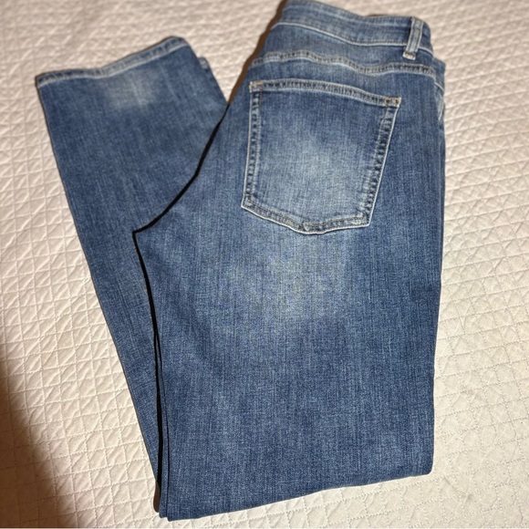 Warp + Weft Blue Straight Leg Jeans NWOT - Picture 5 of 5